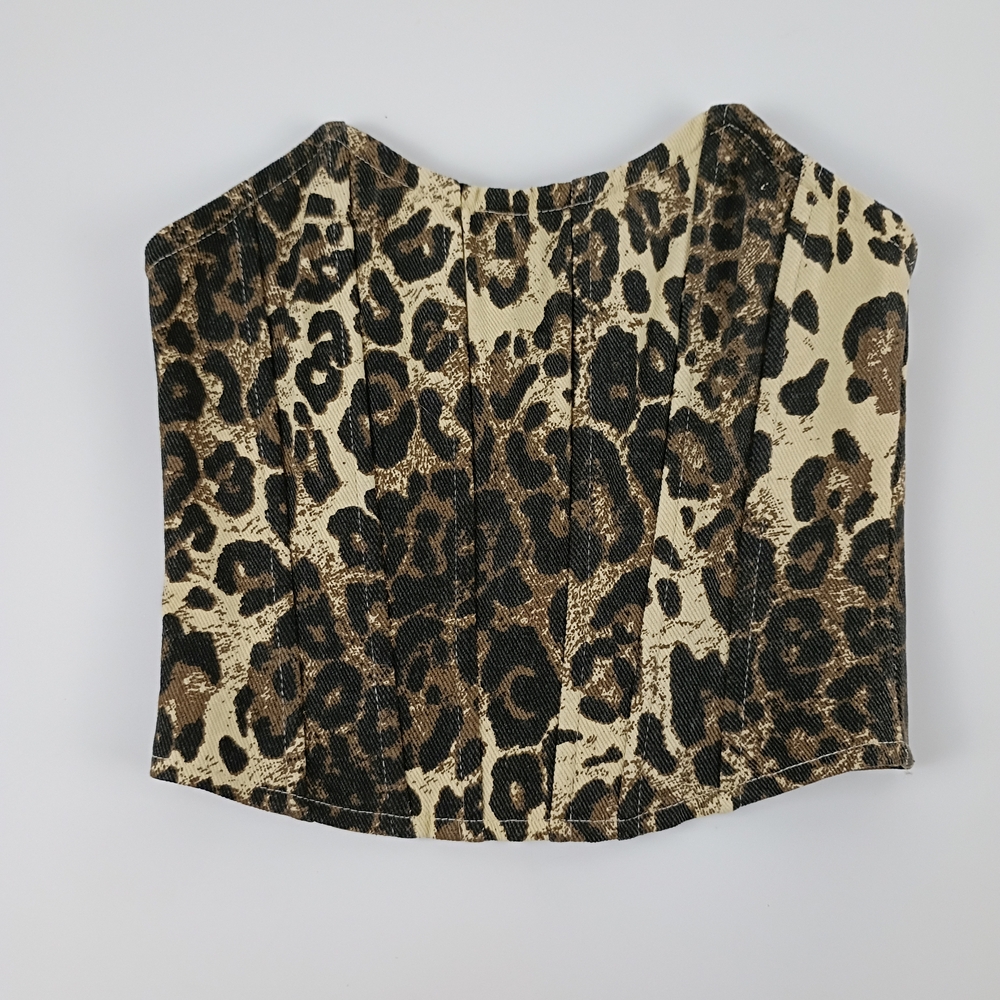 Fashion Nova Tan and Black Corset